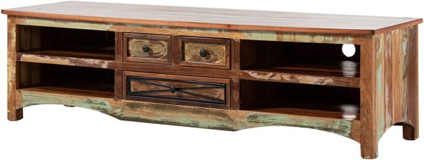 TV-Board Altholz 180x50x50 mehrfarbig lackiert NATURE OF SPIRIT #18