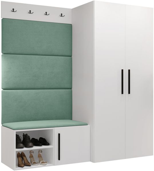 Garderoben-Set Mapreni I (Farbe: Weiß, Manila 11)