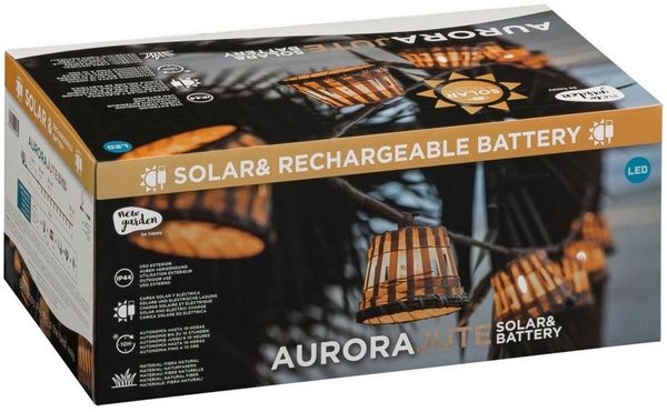 New Garden AURORA GUIRLANDA Solar Jute