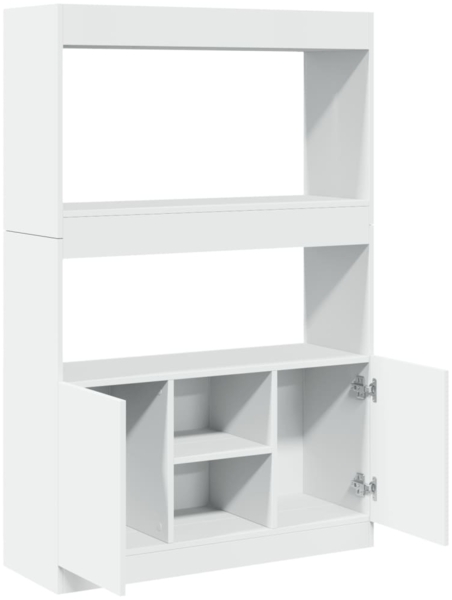 vidaXL Highboard Weiß 92x33x140 cm Holzwerkstoff 3309609 Bild 7