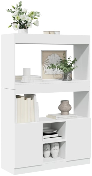 vidaXL Highboard Weiß 92x33x140 cm Holzwerkstoff 3309609 Bild 3