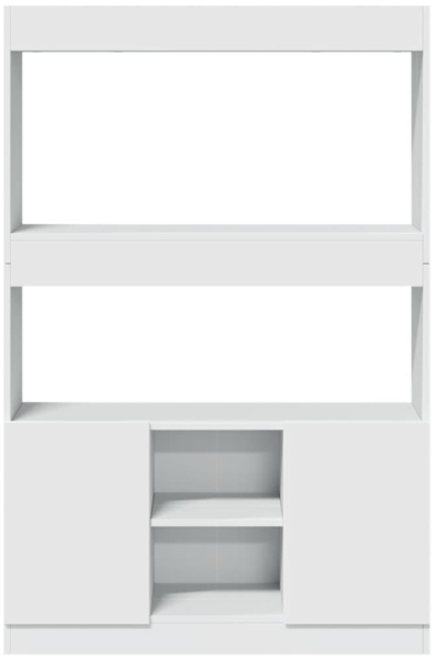 vidaXL Highboard Weiß 92x33x140 cm Holzwerkstoff 3309609 Bild 4