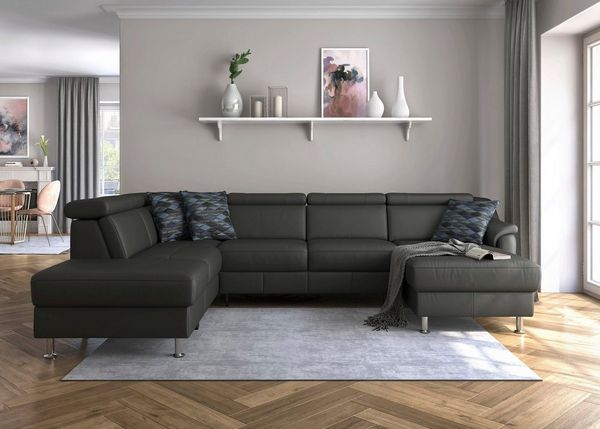 sit&more Wohnlandschaft Freetown U-Form, Kopfteilverstellung und Federkern, wahlweise mit Bettfunktion
