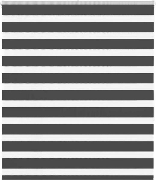 vidaXL Doppelrollo Schwarz 125x150 cm Stoffbreite 120,9 cm Polyester 4014240