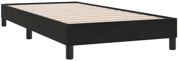 vidaXL Boxspringbett mit Matratze Schwarz 90x210 cm Samt 3318017 Bild 4
