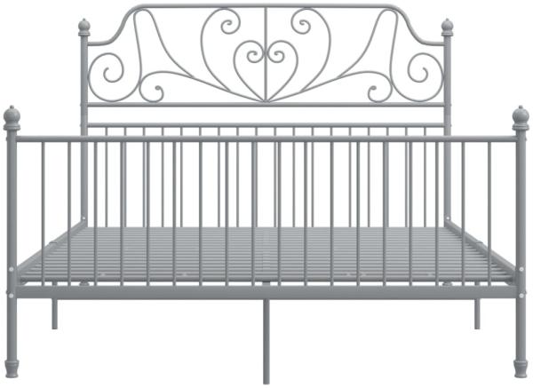 Bettgestell Grau Metall 160x200 cm [324855] Bild 5