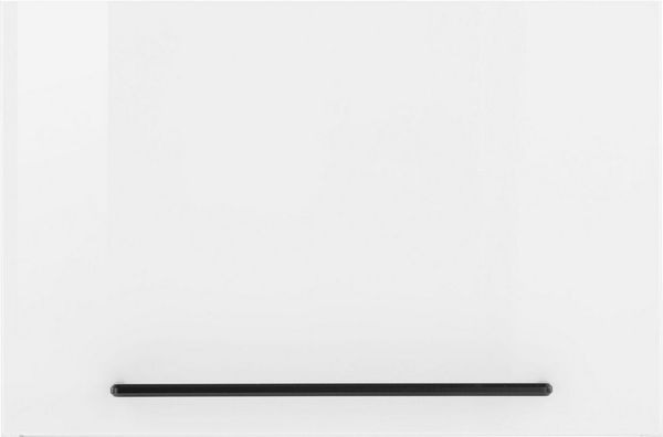 KOCHSTATION Klapphängeschrank KS-Tulsa 50 cm breit, mit 1 Klappe, schwarzer Metallgriff, MDF Front