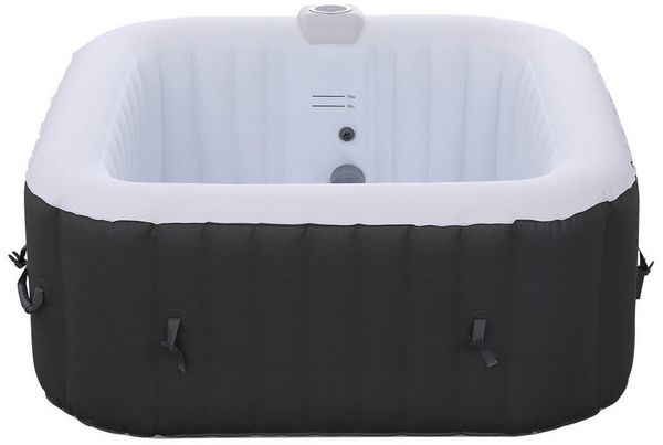 Arebos Whirlpool FLORENCE & BARECELONA Aufblasbar 4 oder 6 Personen mit 100/130 Düsen, (Komplett-Set), für Outdoor & Indoor