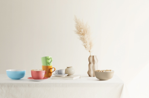 Seltmann Weiden Liberty Pure Colors Milchkaffeetasse mit Untertasse 380 ml - Lime Green Bild 5