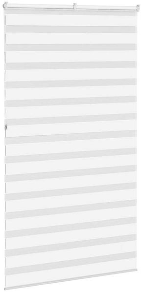 vidaXL Doppelrollo Weiß 120x230 cm Stoffbreite 115,9 cm Polyester 4014811 Bild 4