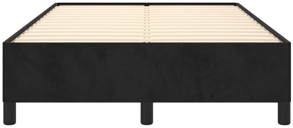 vidaXL Bettgestell ohne Matratze Schwarz 120x190 cm Samt 379530 Bild 5