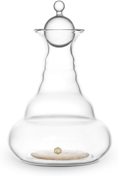 Karaffe Miniverse 125ml Gold - Blume des Lebens - mundgeblasen