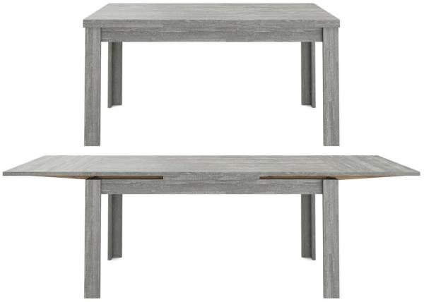 Mäusbacher 'Monzi' Esstisch, Ausziehtisch, Beton Grau Nb., ca. 160x90 cm