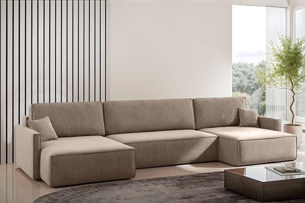 Kaiser Möbel Ecksofa Ecksofa Carlos U-Form Bettkasten Stoff Salvador Und Poso
