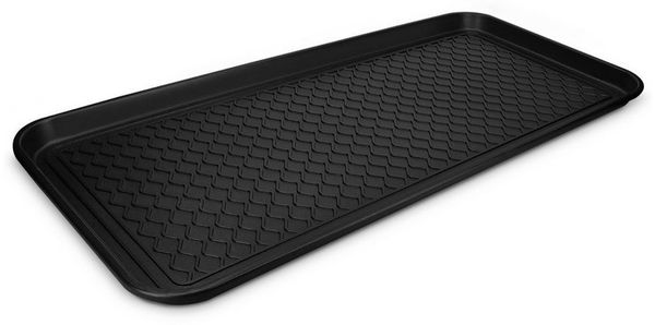 Navaris Schuhregal XL Schuhmatte Abtropfmatte 76x38x3cm Schuhablage Schuhabtropfschale, 1-tlg, Schuhwanne erhöhter Rand Schuhschale Schuhtablett Schuhunterlage