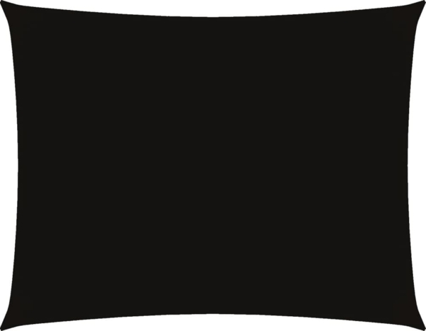 vidaXL Sonnensegel Oxford-Gewebe Rechteckig 4x5 m Schwarz 135766