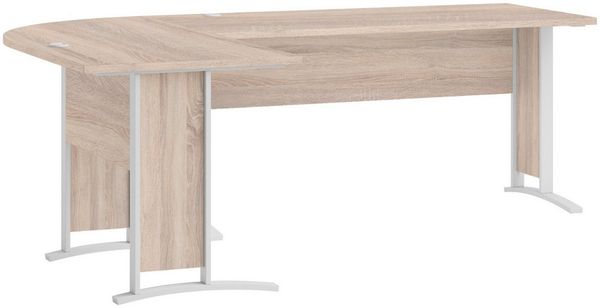 moebel-dich-auf Eckschreibtisch OFFICE LINE (in 2 Farbvarianten, 220 x 72 x 70 cm), wechselseitig montierbar