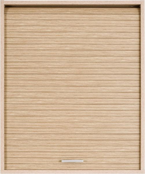 SIMMOB Rollladenschrank Küchenschrank, höhenverstellbare Böden, Eiche, 72 x 60 x 35 cm