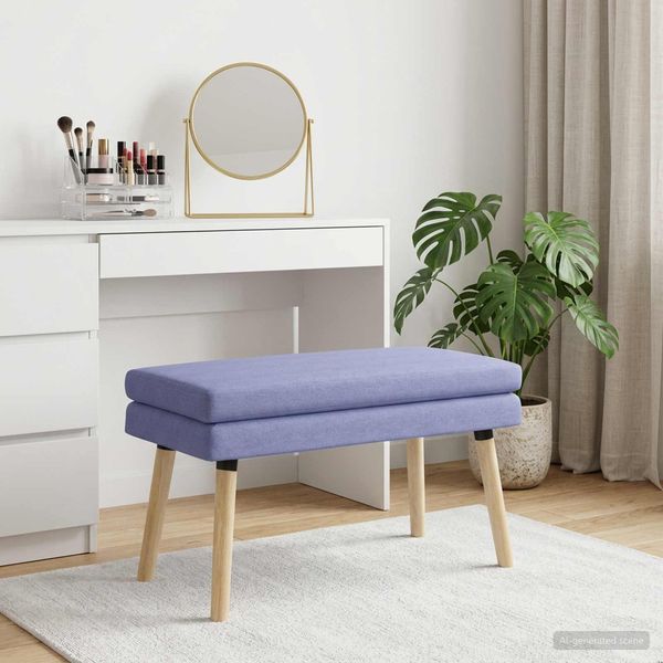 vidaXL Doppellagige Bank Jeans blau 80 x 40 x 47 cm Stoff 42038444