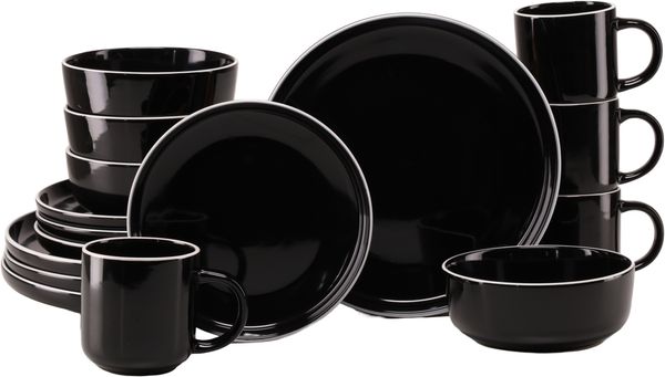 Nordic Gourmet Schwarz, Kombiservice 16-tlg (mo)