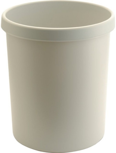 Papierkorb 30l H405xØ350mm m.Griffrand Ku. lichtgrau ""