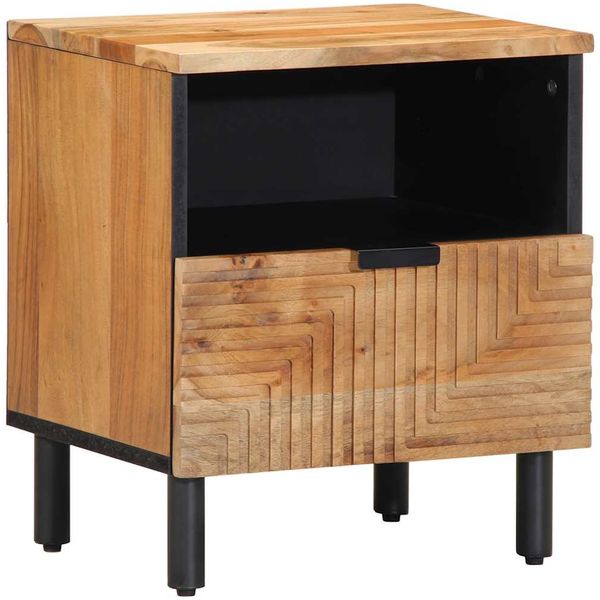 vidaXL Nachttisch 40x33x46 cm Massivholz Akazie 4017762
