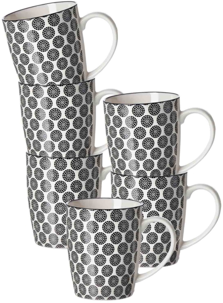 Ritzenhoff & Breker Takeo Circles Henkelbecher 350 ml 6er Set Bild 1