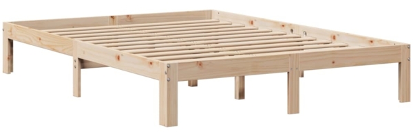 vidaXL Massivholzbett mit Schubladen 135x190 cm Kiefer 3301938 Bild 4