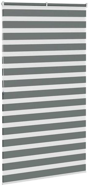 vidaXL Doppelrollo Dunkelgrau 135x200 cm Stoffbreite 130,9 cm Polyester 4014164 Bild 4