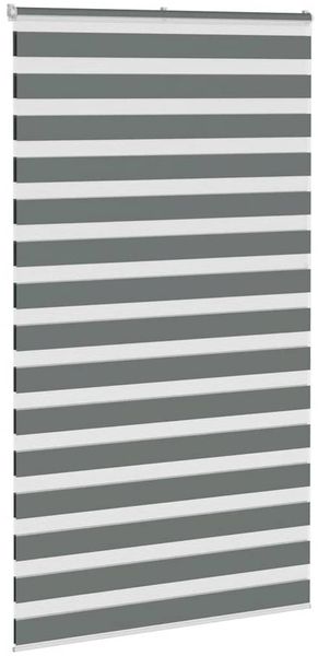 vidaXL Doppelrollo Dunkelgrau 135x200 cm Stoffbreite 130,9 cm Polyester 4014164 Bild 3