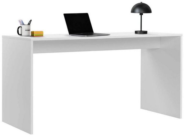 mokebo Schreibtisch Der Produktive, Made in Germany, Bürotisch, Arbeitstisch, Kinderschreibtisch in Weiß