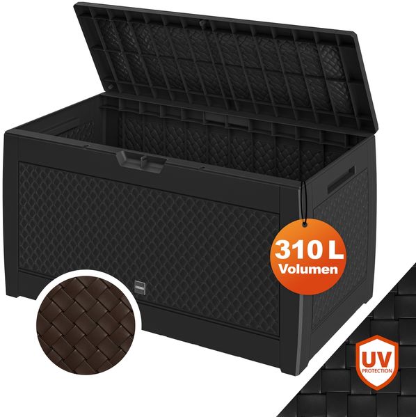 CASARIA® Auflagenbox Matuba wetter- und UV-beständig anthrazit
