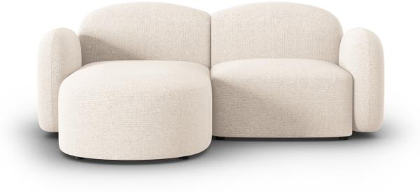 Micadoni Ecksofa Blair 3-Sitzer Links Chenille Hellbeige Melange