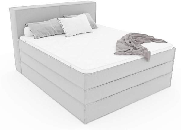 99rooms Santiago Boxspringbett Schwarz Velours KRONOS 160x200 cm Taschen-Federung Bild 4