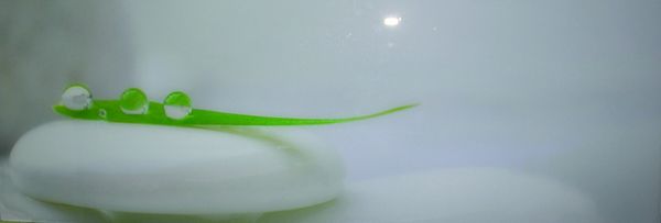Glasbild " drei Wassertropfen " 95x33cm, Glasbilder Wandbild Bild 11224
