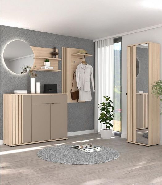 Innostyle Schuhschrank PISA Schuhschrank (1-St) Soft Close, AB- Kante, 1 Schublade, 8 Fächer