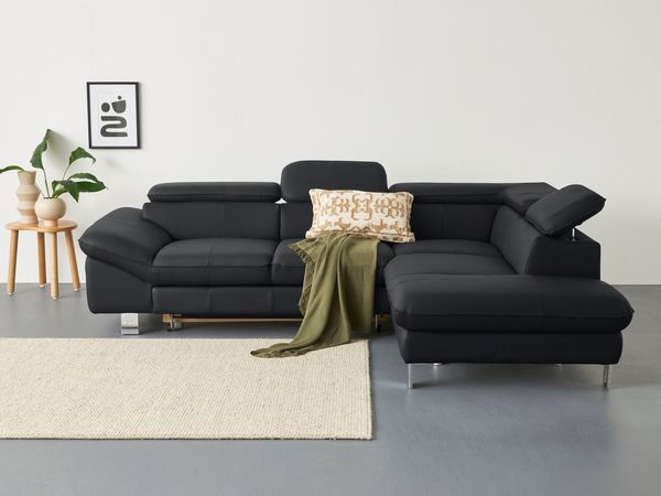 COTTA Ecksofa Driver L-Form, mit Kopfteilverstellung, wahlweise mit Bettfunktion & Bettkasten