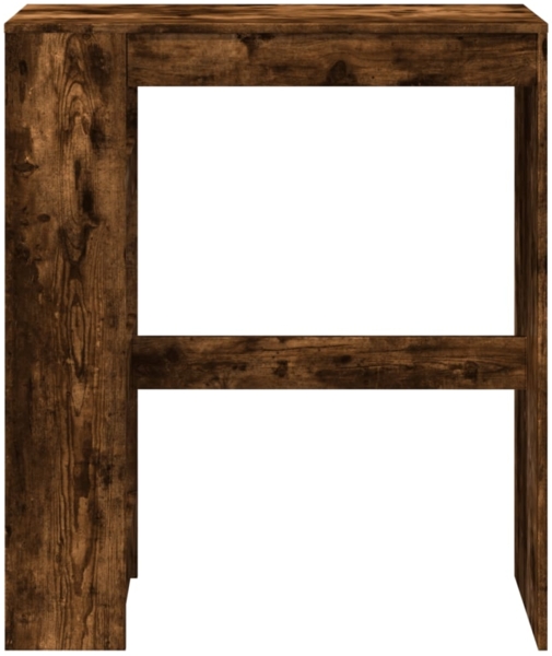vidaXL Bartisch mit Regal, Holzwerkstoff, 90 x 40 x 103,5 cm, Räuchereiche Bild 3