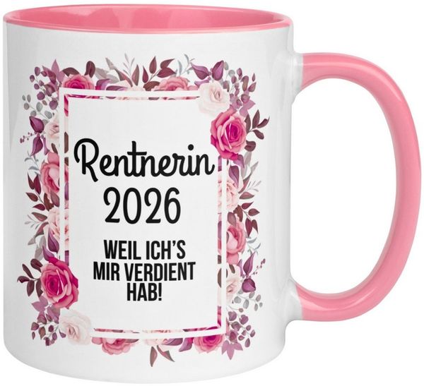 Momentals Tasse Rente Frau – Rentnerin 2026 - Weil ich’s mir verdient hab – Ruhestand, Gratis Versand · Links-&Rechtshänder · Spülmaschinenfest