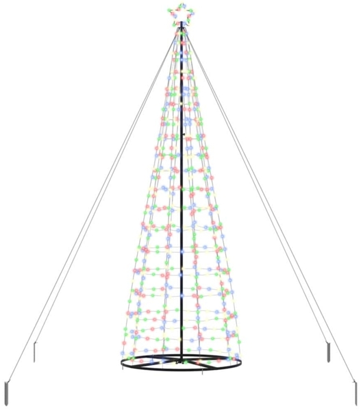 vidaXL LED-Weihnachtsbaum mit 800 LEDs Mehrfarbig 400 cm Eisen 42018763