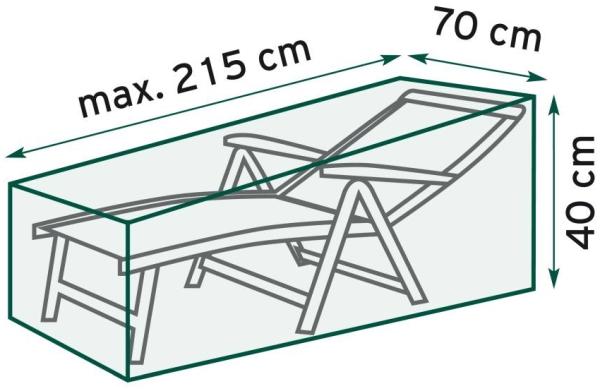 TrendLine Schutzhülle Exclusive Sonnenliege 210x70x40 cm Abdeckung Gartenmöbel