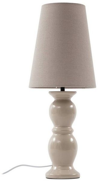 Lucande Tischleuchte Lyndorin, Keramik Creme IP20, 1x15 W LED
