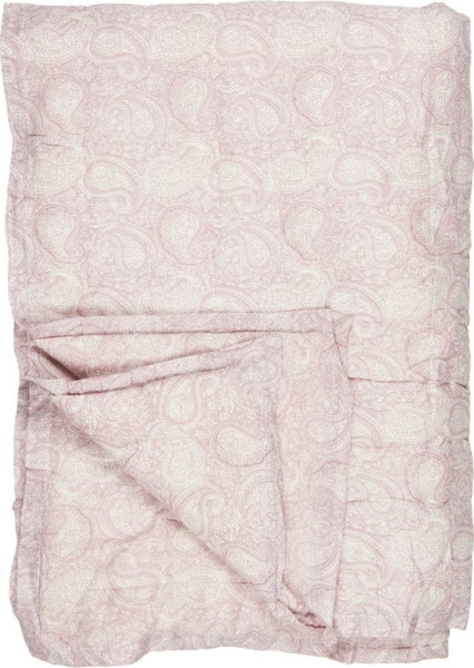 Ib Laursen - Decke Quilt Tagesdecke 170x130cm Rosa Malve Weiß Blumen 19213-38