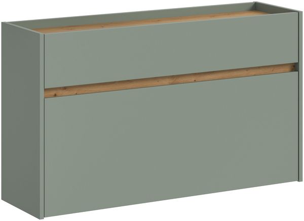 Schuhkommode B/H/T: 61x110x32 cm in Salbei Nachbildung und Artisan Oak Nachbildung