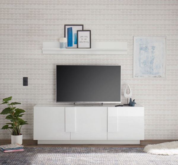 Home affaire Lowboard Jupiter, Breite 181 cm, TV-Board 3 Türen - Soft Closing, TV-Schrank, TV-Schrank, moderne Griffblende, FSC®, cleveres Stauraumkonzept