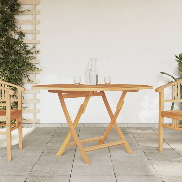 vidaXL Gartentisch Klappbar 110x110x75 cm Massivholz Teak 362617