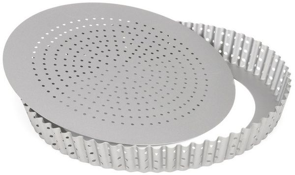 Patisse Patisse gelochte Quicheform mit abnehmbarem Boden 24cm Silver-top P03572