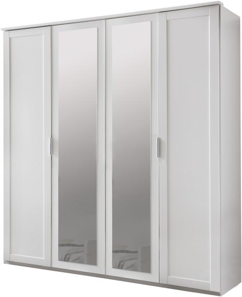 Drehtürenschrank >NADJA< (BxH: 180x208 cm) in WEISS - 180x208cm (BxH)