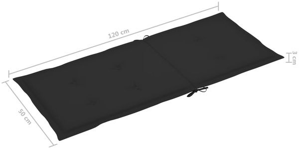 vidaXL Hochlehner Verstellbar 4 Stk. mit Auflagen Massivholz Akazie 3065354 Bild 11