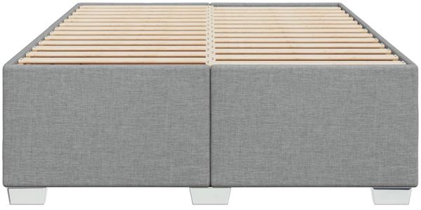 vidaXL Bettgestell ohne Matratze Hellgrau 140x200 cm Stoff 3284478 Bild 4